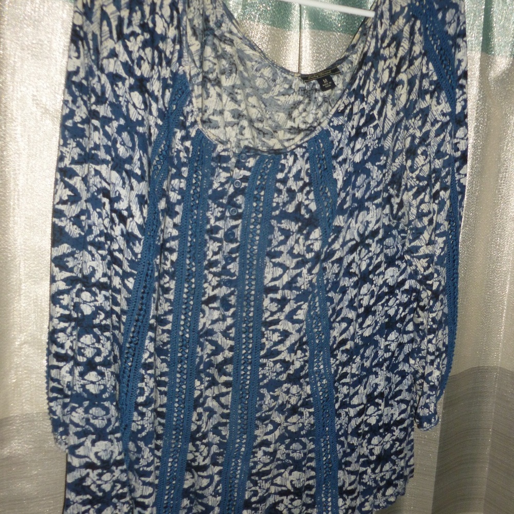 2for25 Lucky Brand floral print top Medium !